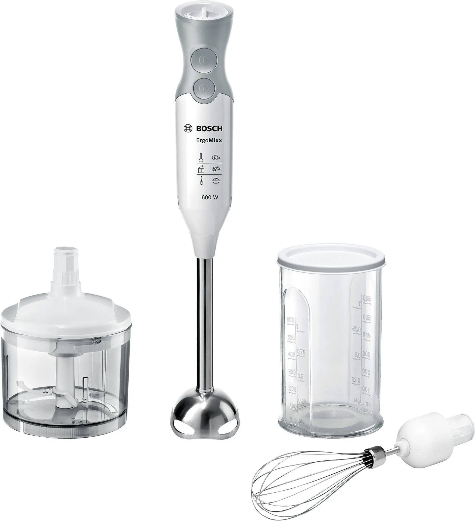 Blender Bosch ErgoMixx MSM66150 600W Rozdrabniacz Końcówka do ubijania
