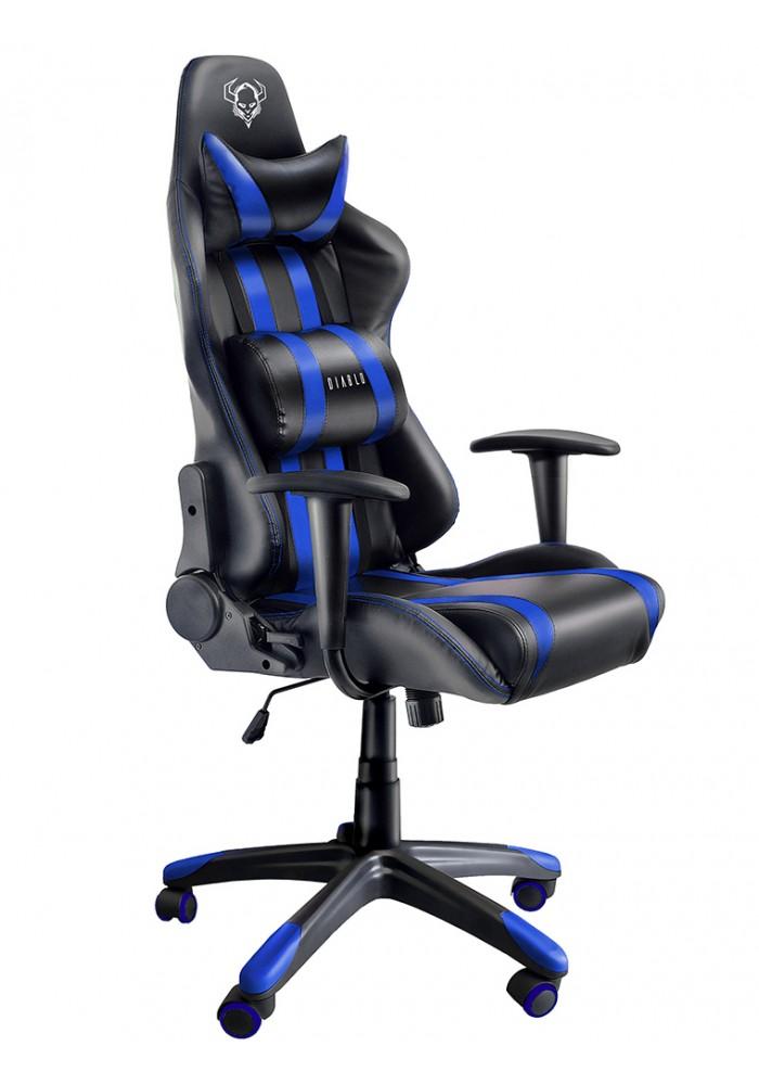 Fotel Diablo Chairs X-One (czarno-niebieski)