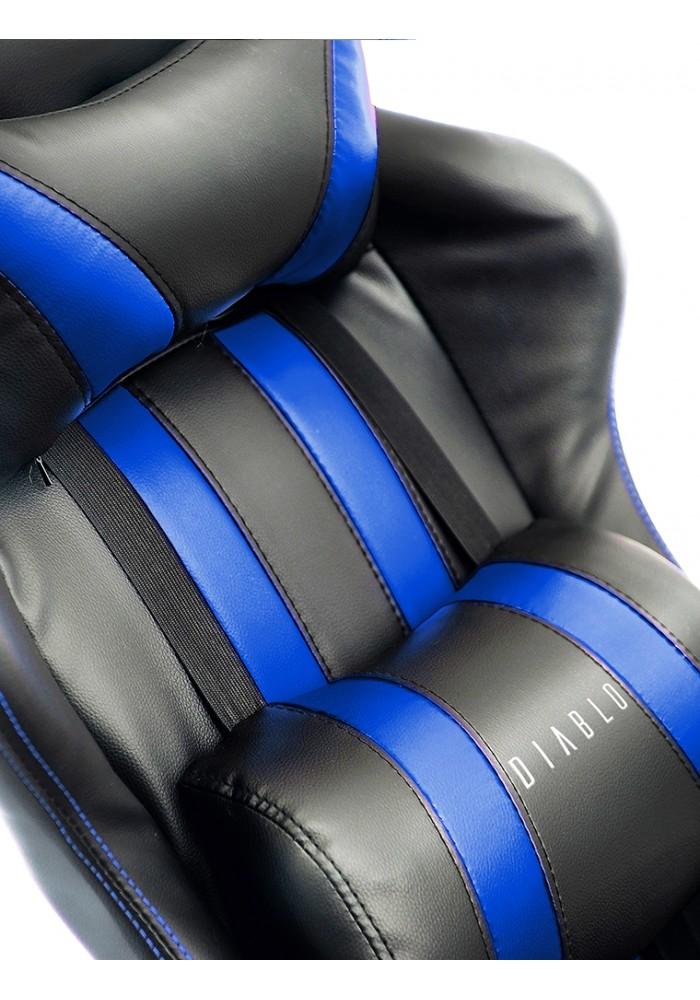 Fotel Diablo Chairs X-One (czarno-niebieski)