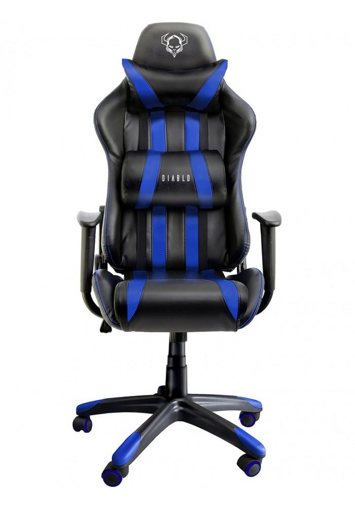 Fotel Diablo Chairs X-One (czarno-niebieski)