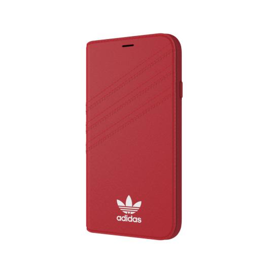 Adidas Booklet Case Suede FW17 iPhone 7/8 Plus (czerwony)