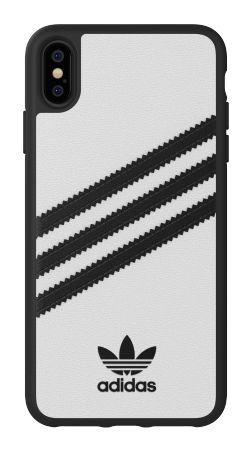 Etui Adidas Moulded Case PU do iPhone Xs Max (biały)
