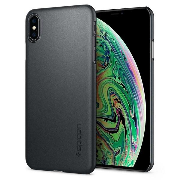 Etui Spigen Thin Fit 065CS24825 do iPhone Xs Max (grafitowo-szary)