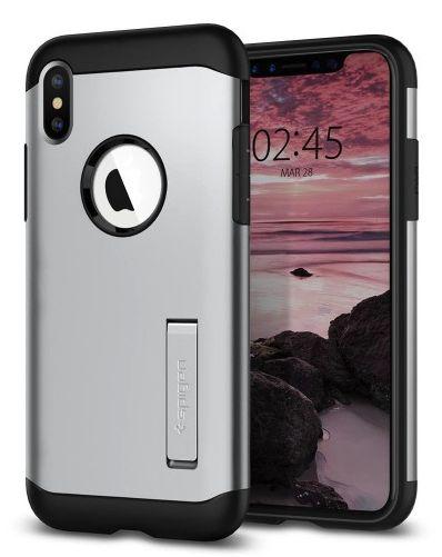 Spigen Slim Armor 063CS25139 iPhone Xs (srebrny)