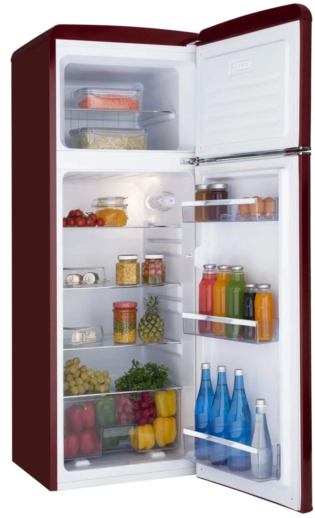 Lodówka Amica KGC15631R 144cm Bordowy