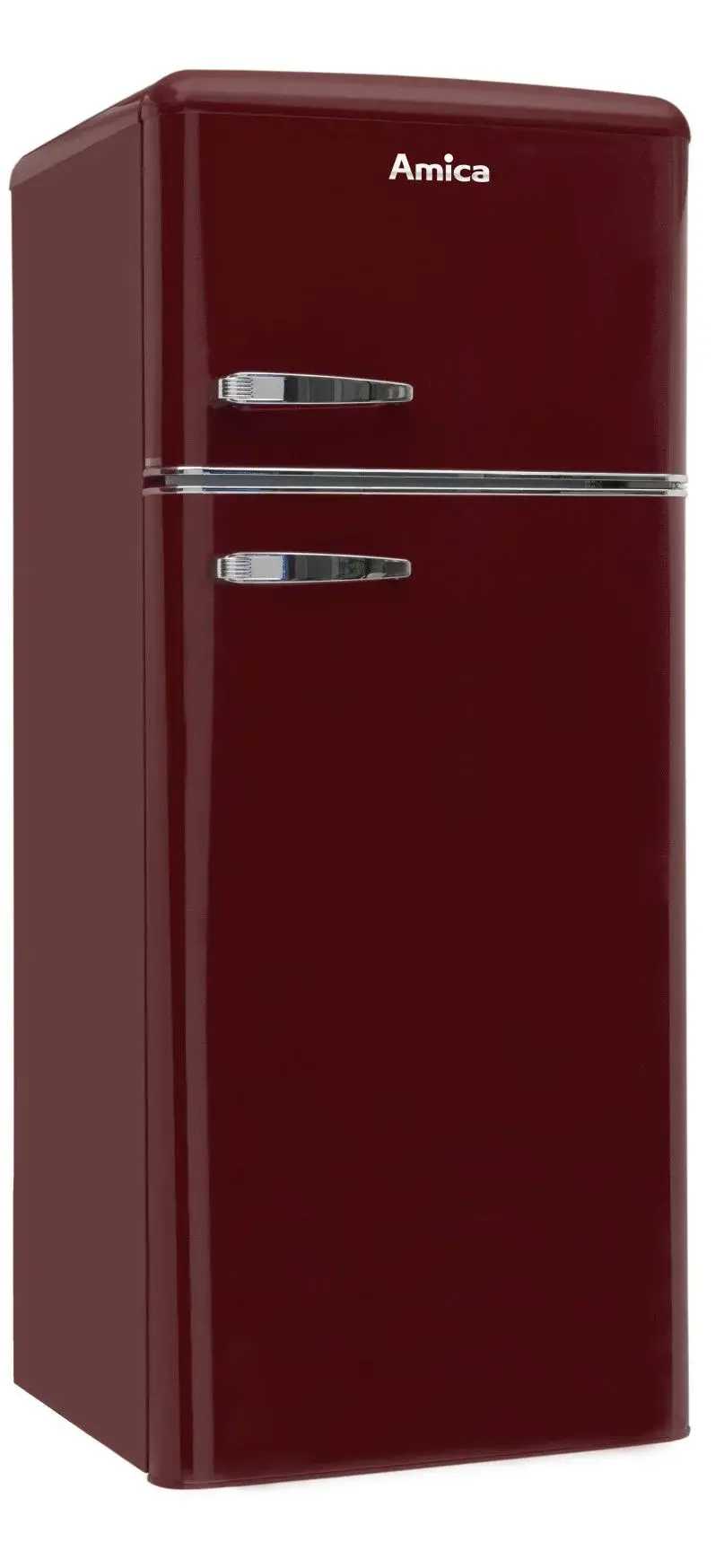 Lodówka Amica KGC15631R 144cm Bordowy