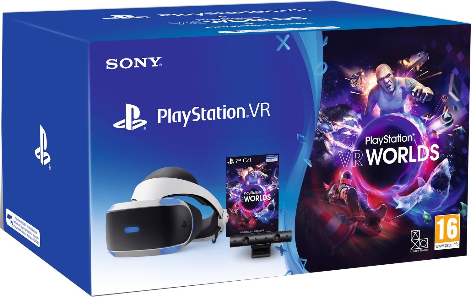 Sony PlayStation VR + PlayStation 4 Camera v2 + VR Worlds