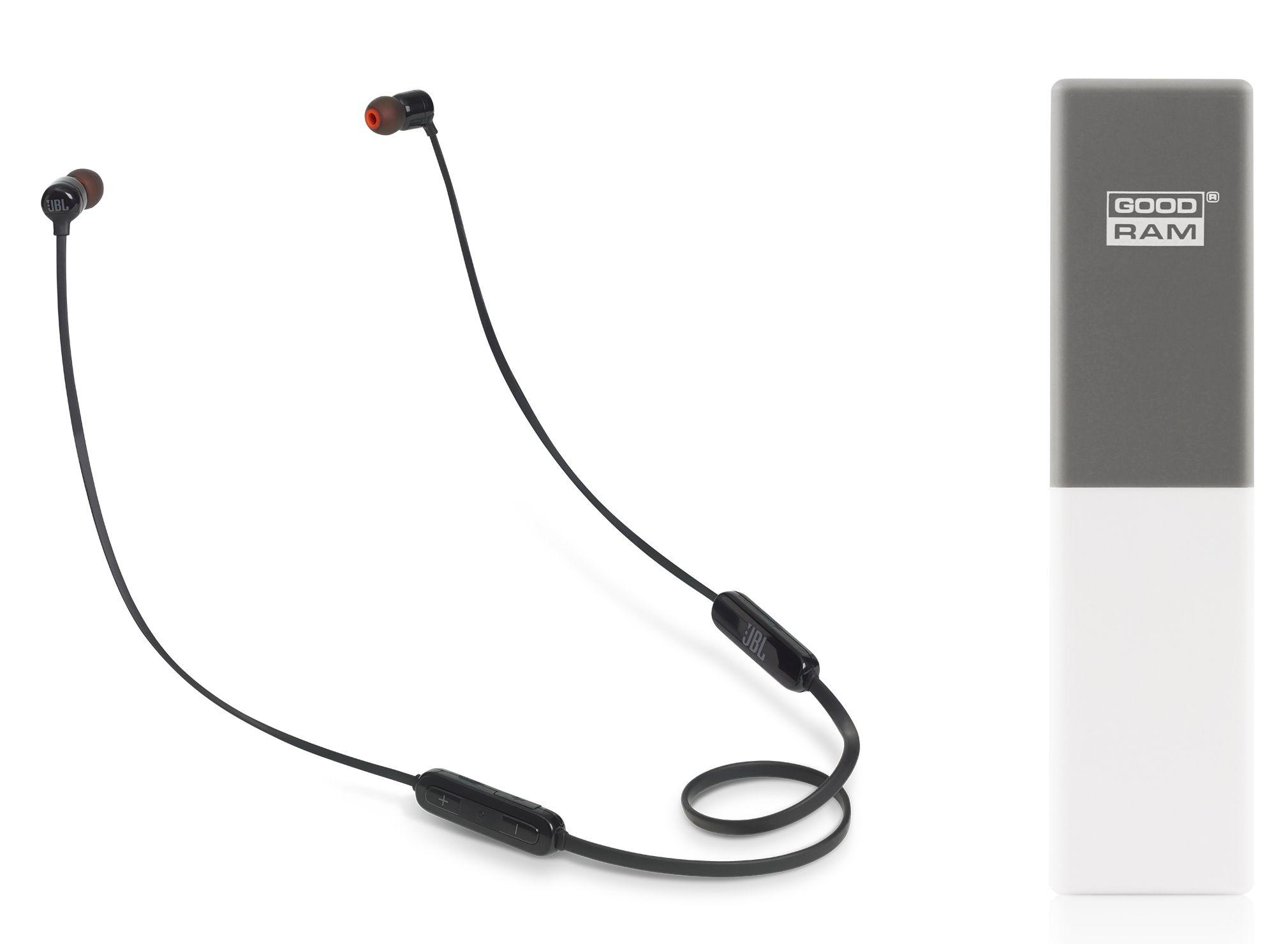 Słuchawki bezprzewodowe JBL TUNE 160BT + Powerbank 2000 mAh