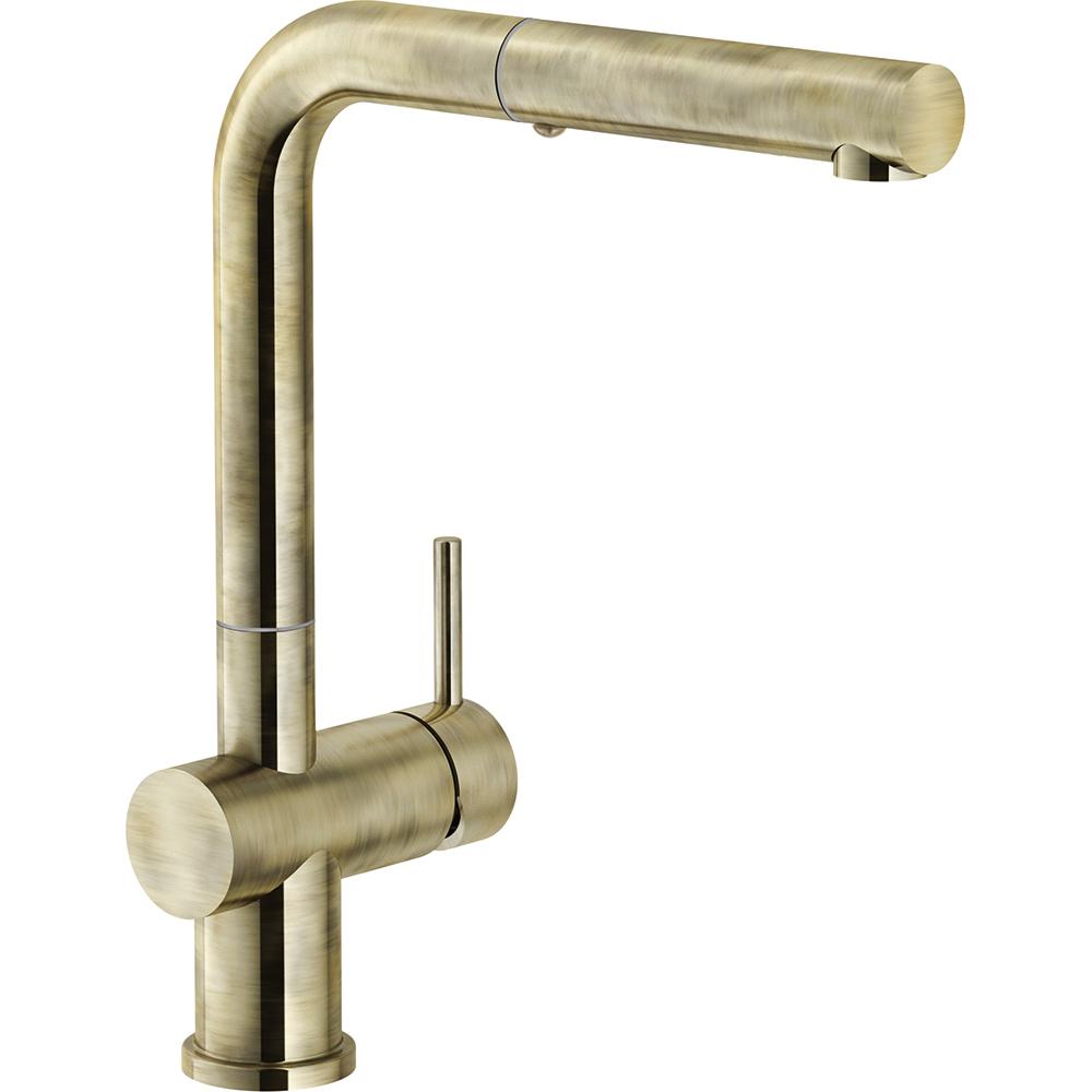 Bateria Franke Active Plus SM Pull-Out Spray Stare złoto Stal szlachetna