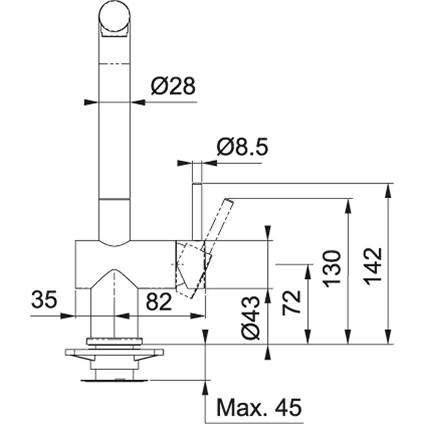 Bateria Franke Active Plus SM Pull-Out Spray Stare złoto Stal szlachetna