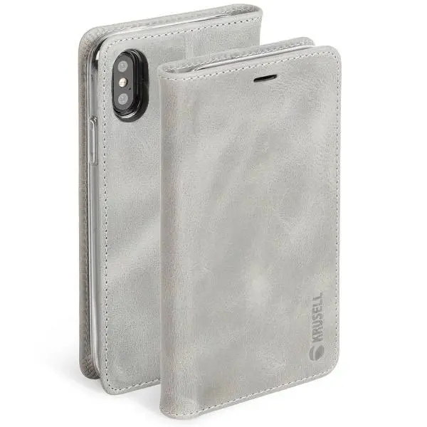 Etui Krusell Sunne 4 Card FolioWallet do iPhone X Szary