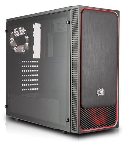 Obudowa Cooler Master MasterBox E500L (czarno-czerwony)