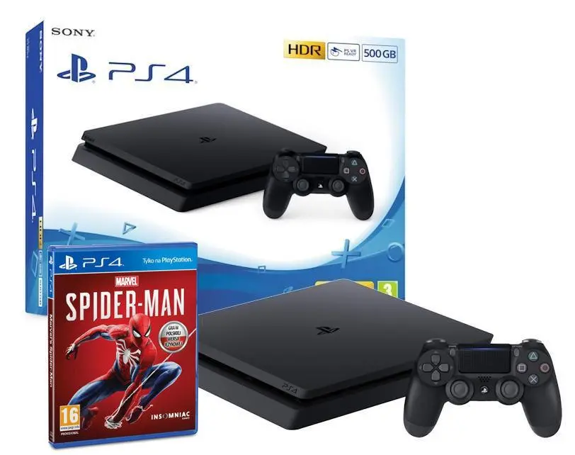 Konsola Sony PlayStation 4 Slim 500GB + Marvel’s Spider-Man