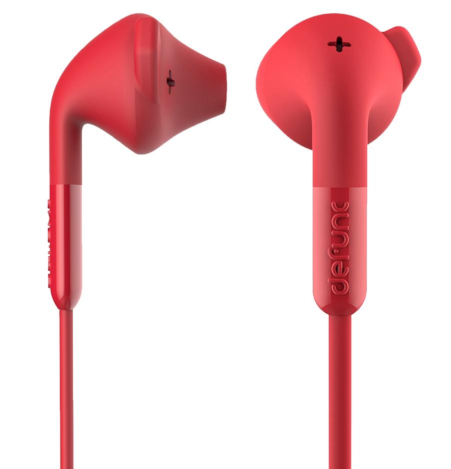 Słuchawki przewodowe DeFunc Earbud Plus Hybrid (czerwony)