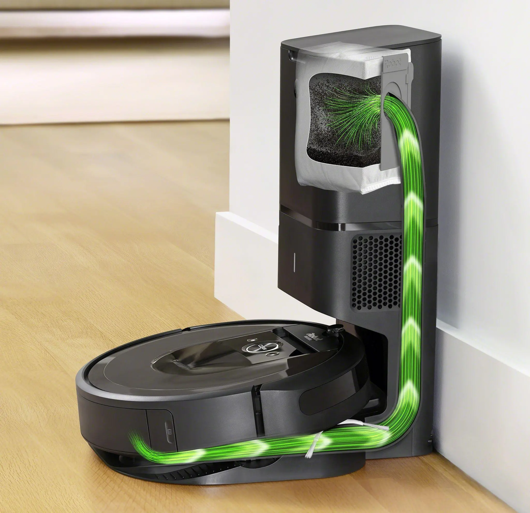 Robot sprzątający iRobot Roomba i7+ Stacja oczyszczająca Tworzenie mapy pomieszczenia 68dB