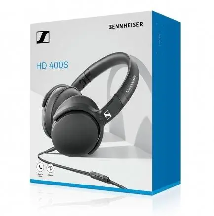 Słuchawki przewodowe Sennheiser HD 400S Nauszne Mikrofon Czarny