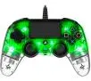 Pad Nacon Compact Controller do PS4 Przewodowy przezroczysty-zielony