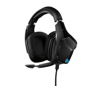 Słuchawki przewodowe z mikrofonem Logitech G635 Nauszne Czarno-niebieski