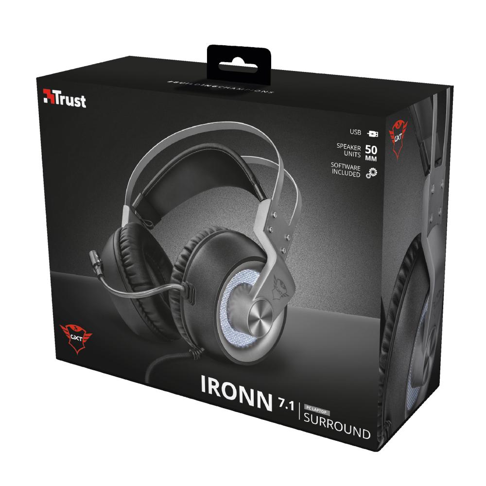 Słuchawki przewodowe z mikrofonem Trust GXT 435 Ironn 7.1 Gaming Headset