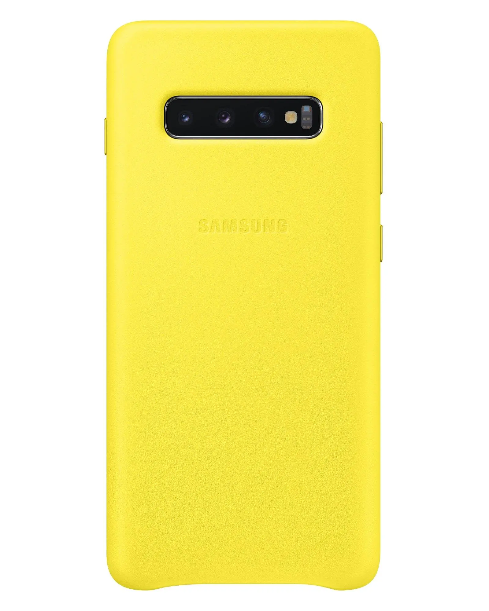 Etui Samsung Leather Cover do Galaxy S10+ Żółty