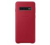 Etui Samsung Leather Cover do Galaxy S10 (czerwony)