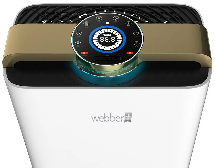 Oczyszczacz powietrza Webber AP 9700W Jonizacja Lampa UV Nawilżanie powietrza
