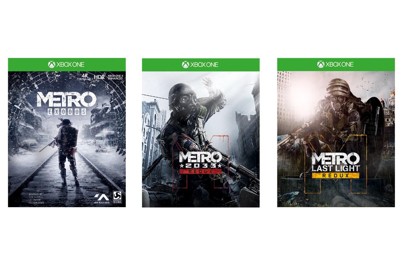 Xbox One X + Metro Exodus + Metro 2033 Redux + Metro: Last Light Redux + 2 pady