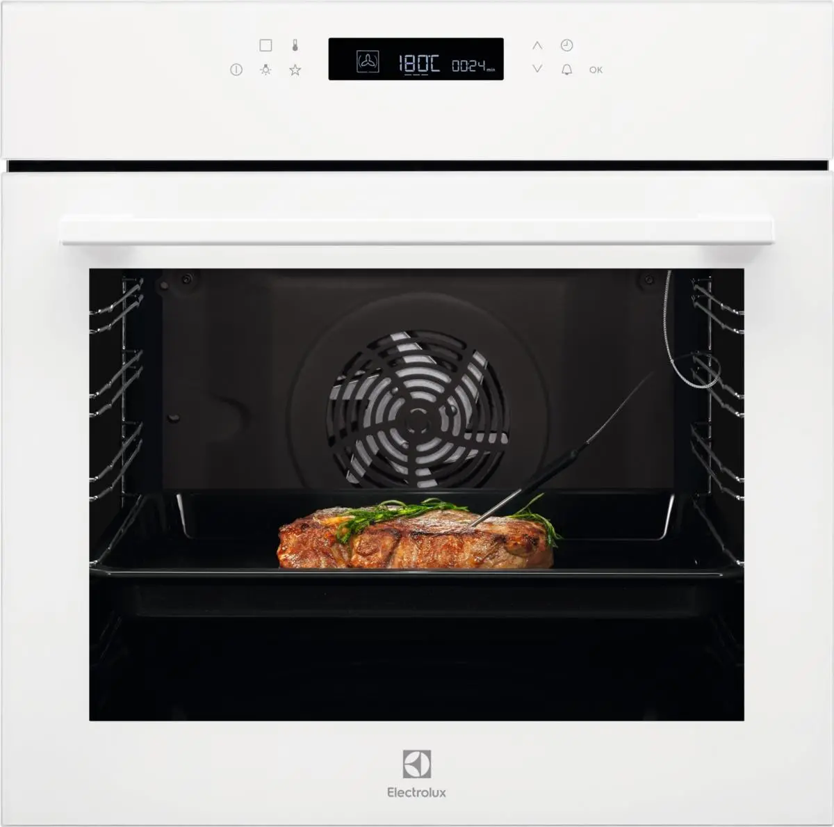 Piekarnik elektryczny Electrolux 700 SenseCook EOE7C31V Termoobieg Termosonda Biały