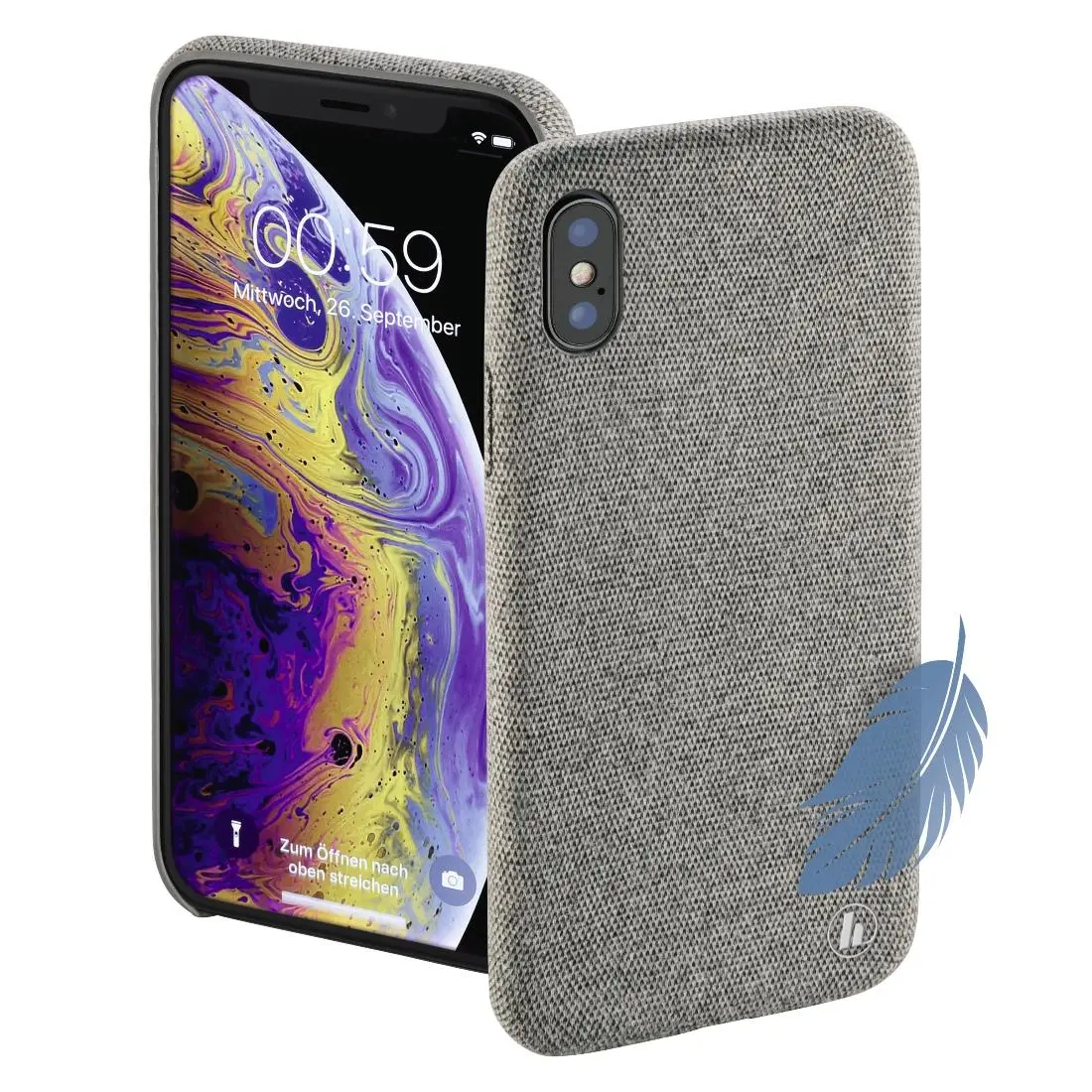 Etui Hama Cozy Cover do iPhone Xs Szary