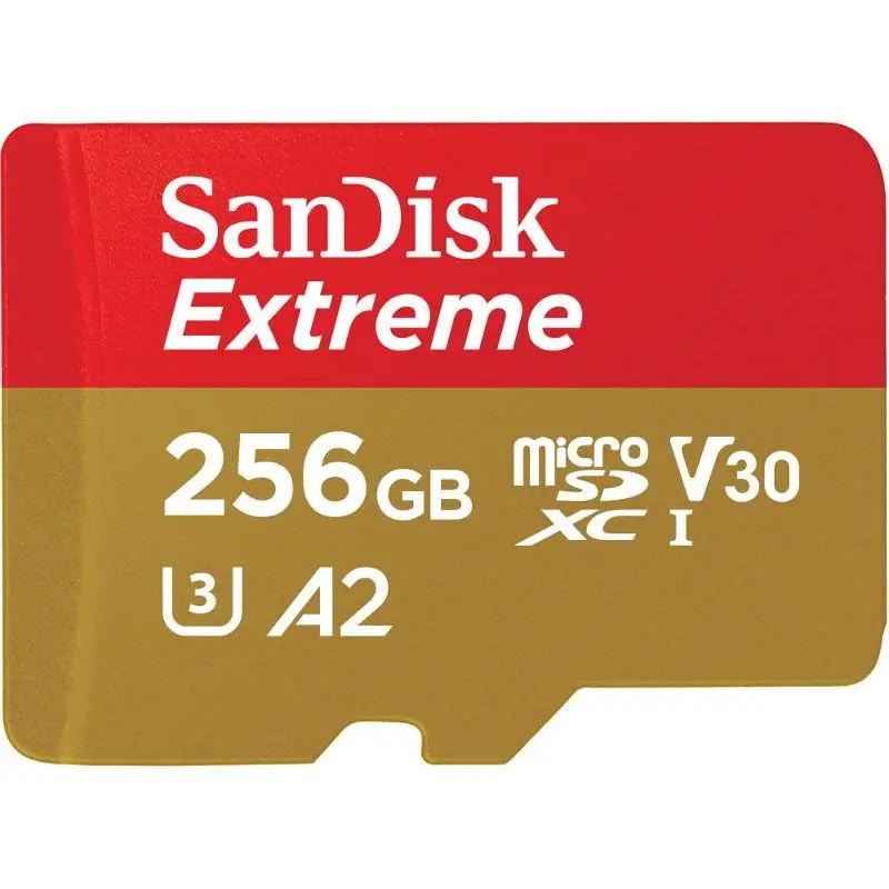 Karta pamięci SanDisk EXTREME microSDXC 256GB 160/90 A2 C10 V30 UHS-I U3