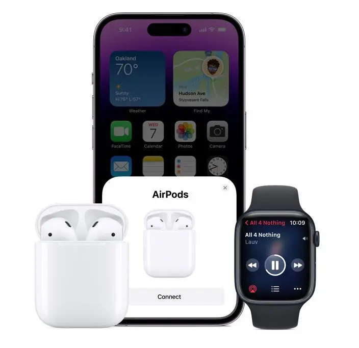 Apple AirPods 2. generacji z etui ładującym Douszne Biały