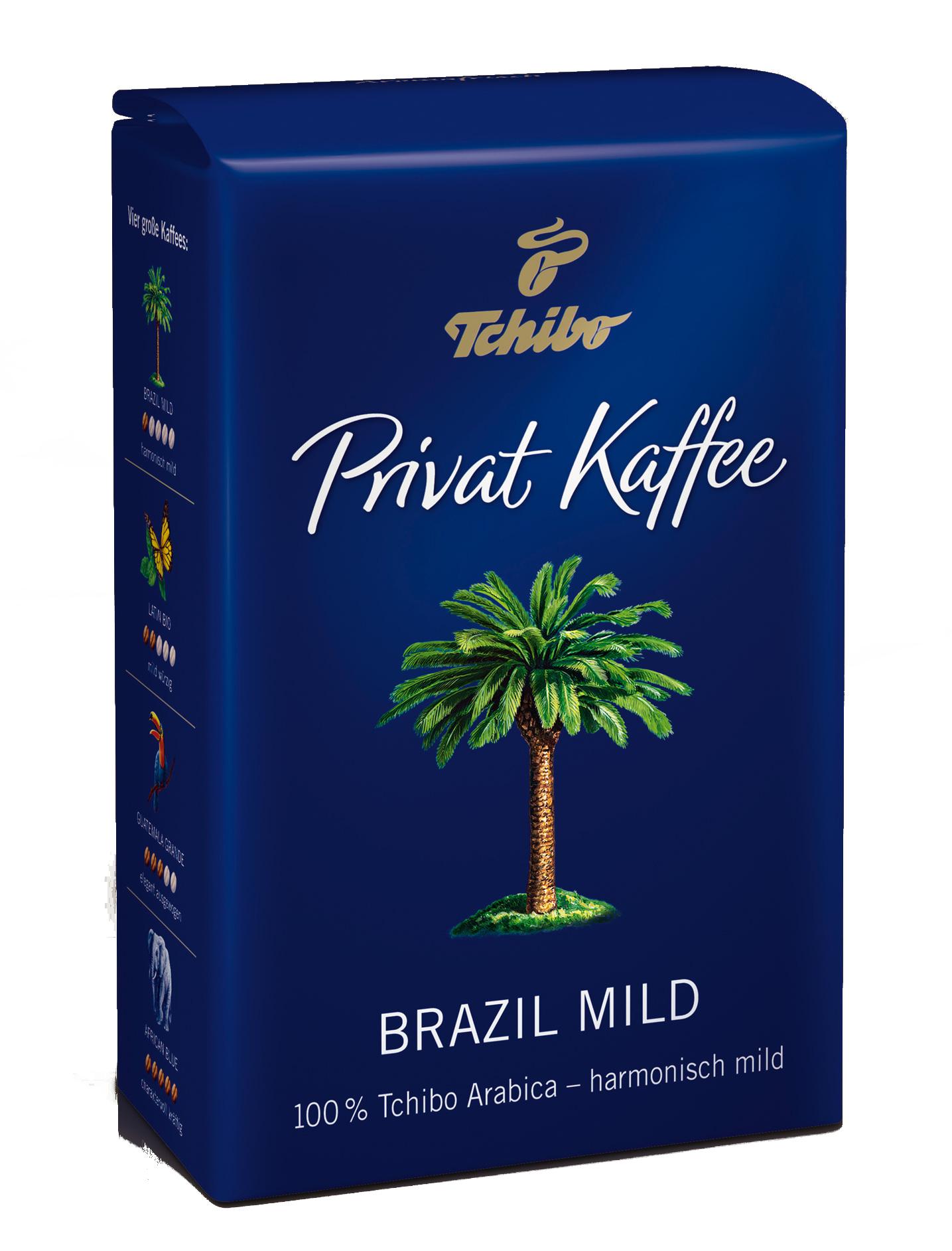 Kawa ziarnista Tchibo PRIVAT KAFFEE BRAZIL MILD 500G