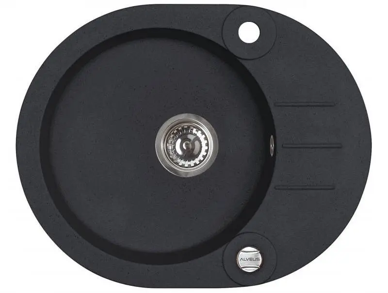 Zlewozmywak Alveus Roll 40 1214091 Granitowy Czarny