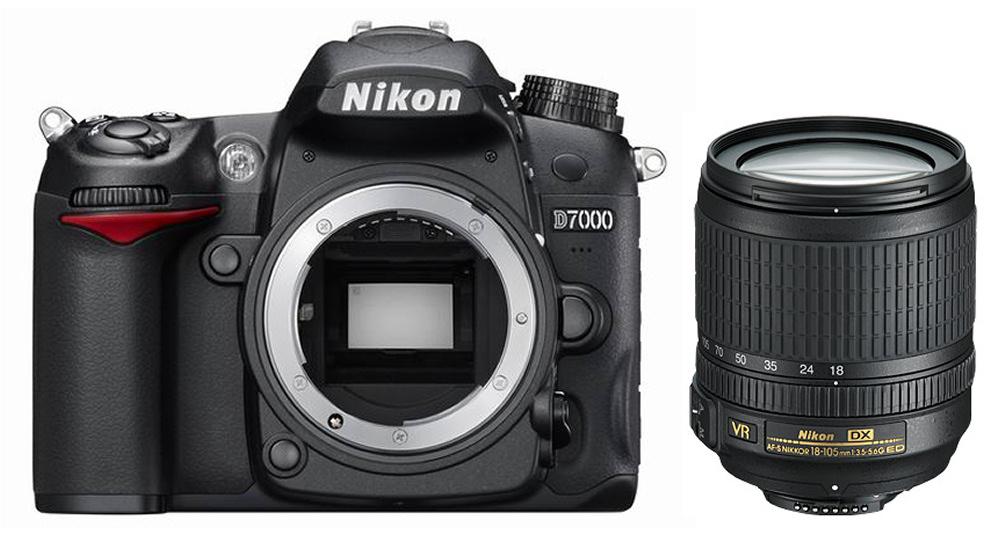 Lustrzanka Nikon D7000 + 18-105 mm ED VR Kit