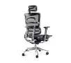 Fotel Diablo Chairs V-Master Normal Size Biurowy do 200kg Tkanina Czarno-szary