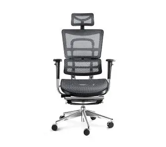 Fotel Diablo Chairs V-Master Normal Size Biurowy do 200kg Tkanina Czarno-szary