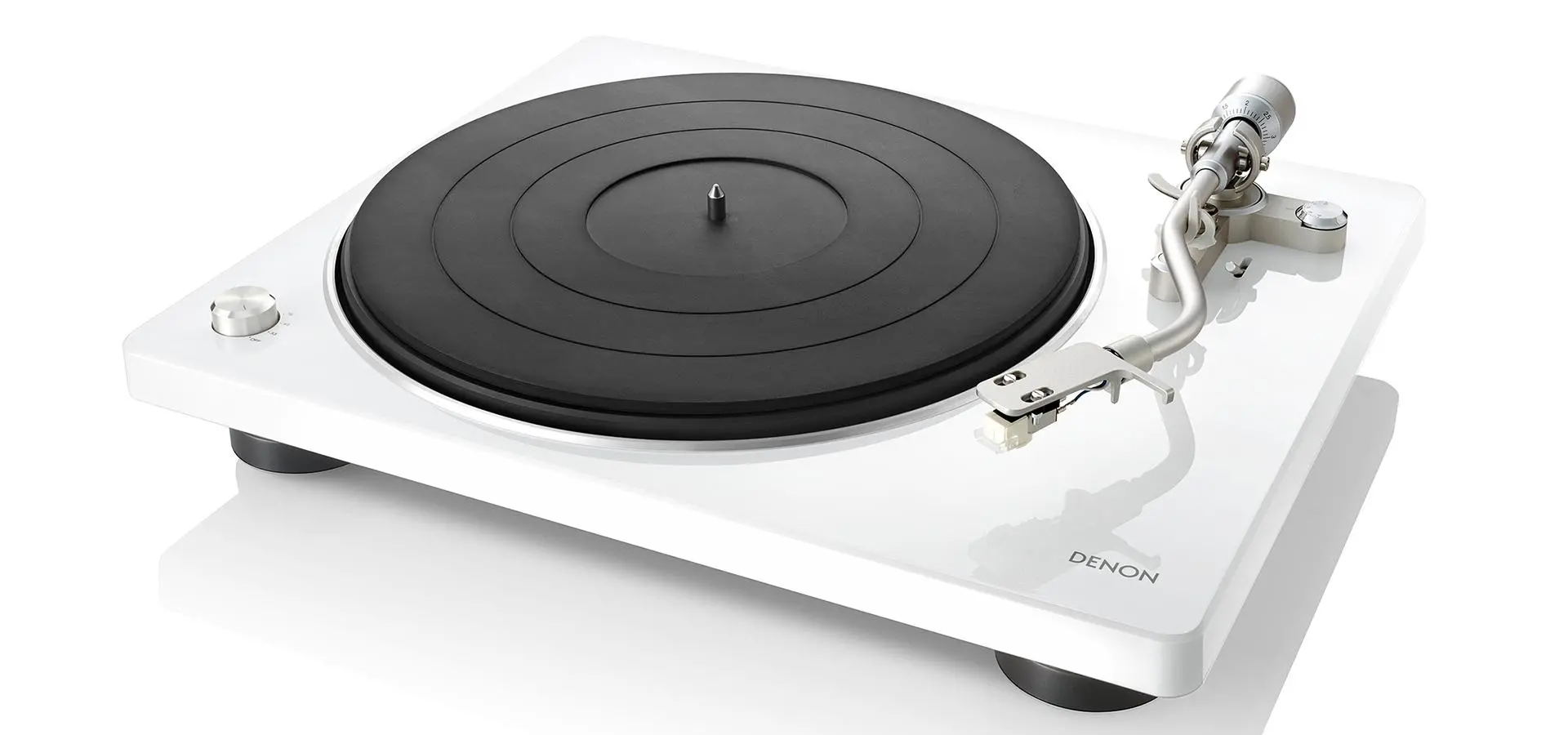 Denon DP-400 Manualny Napęd paskowy Przedwzmacniacz Biały