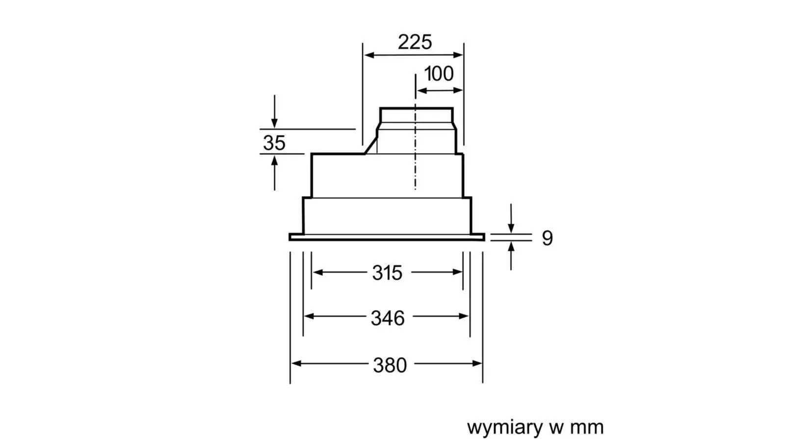 Okap Bosch DHL555BL Srebrny