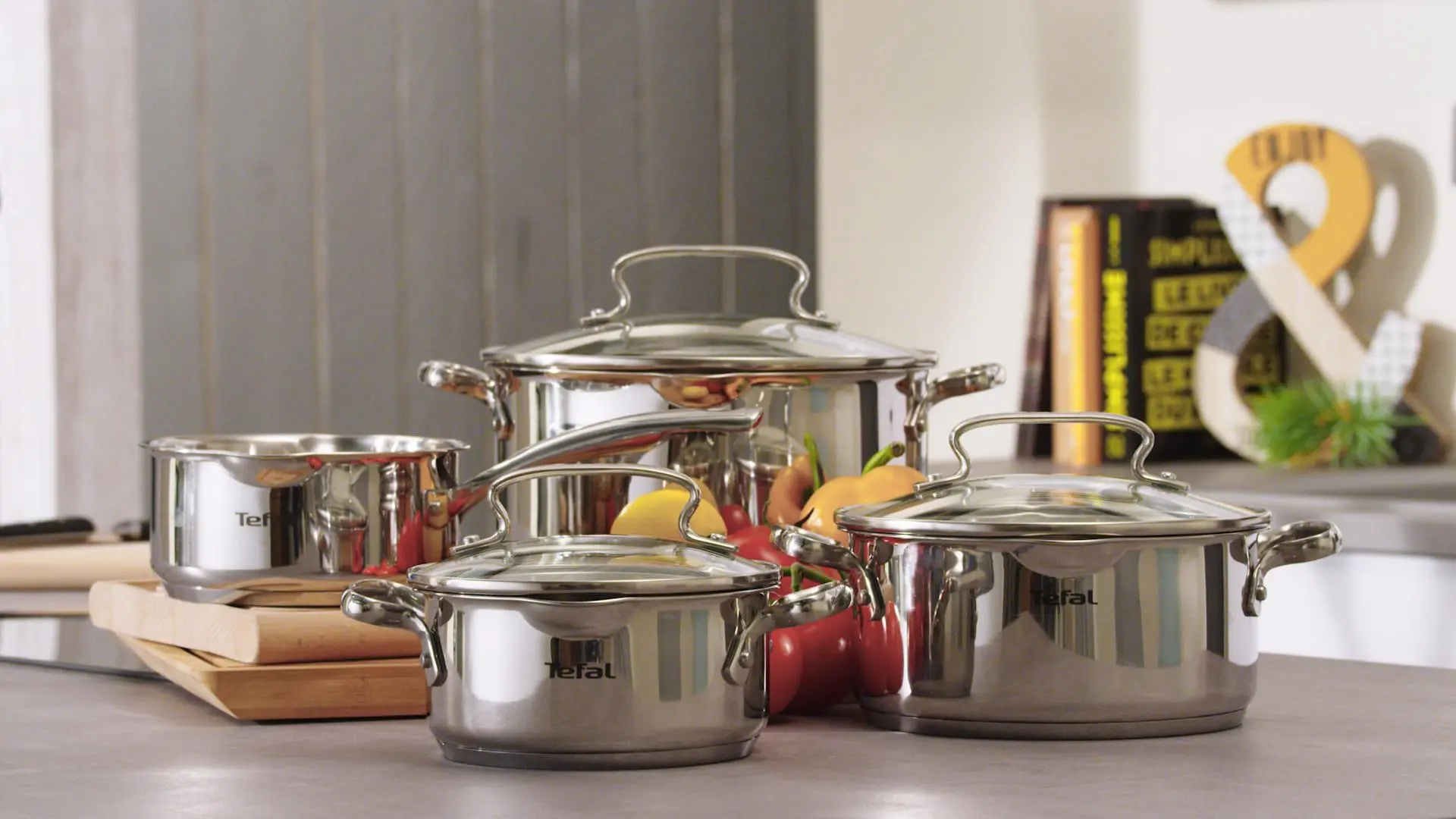 Zestaw garnków Tefal Duetto+ G719SA74 Indukcja Stal nierdzewna 10 elementów