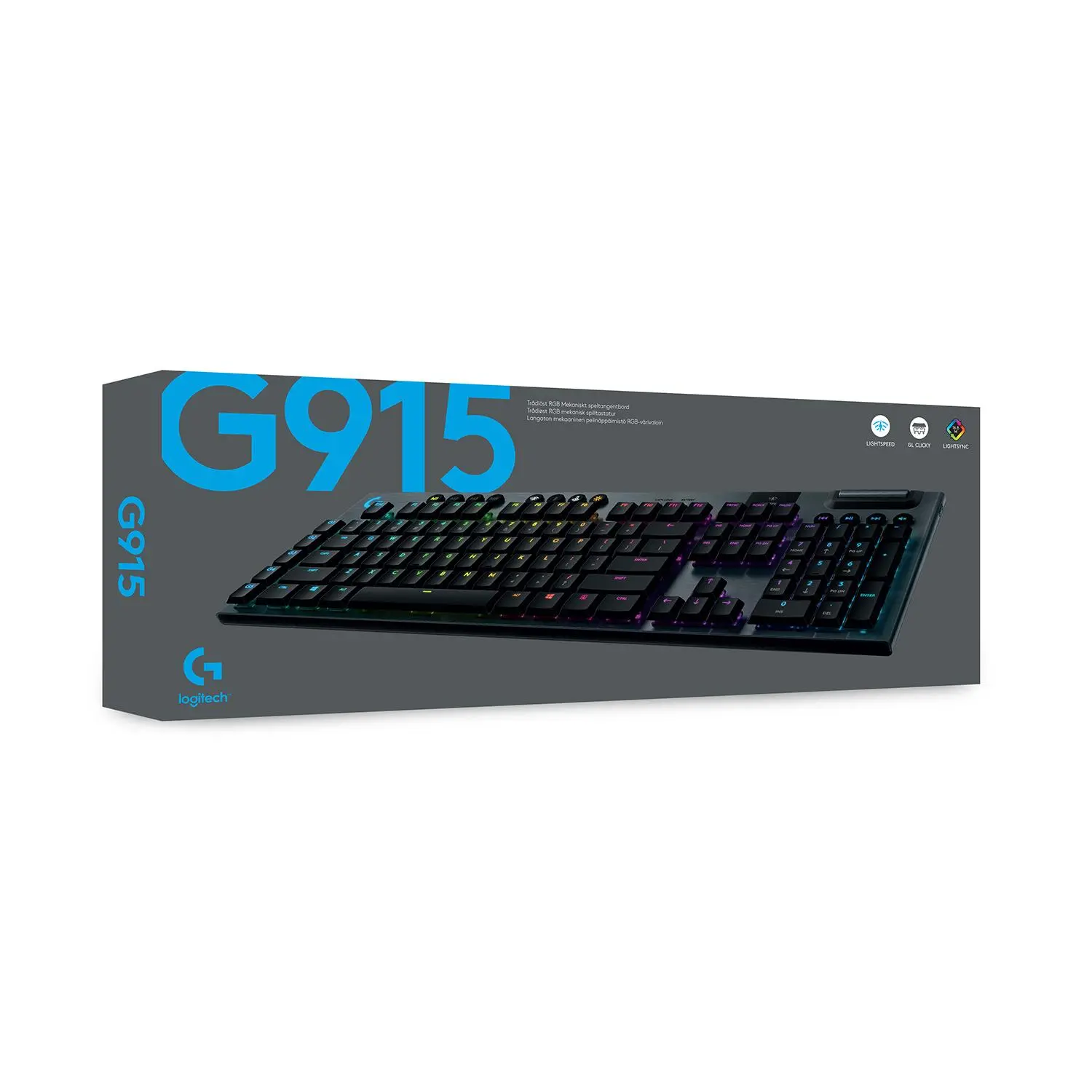 Klawiatura mechaniczna Logitech G915 GL Linear Czarny