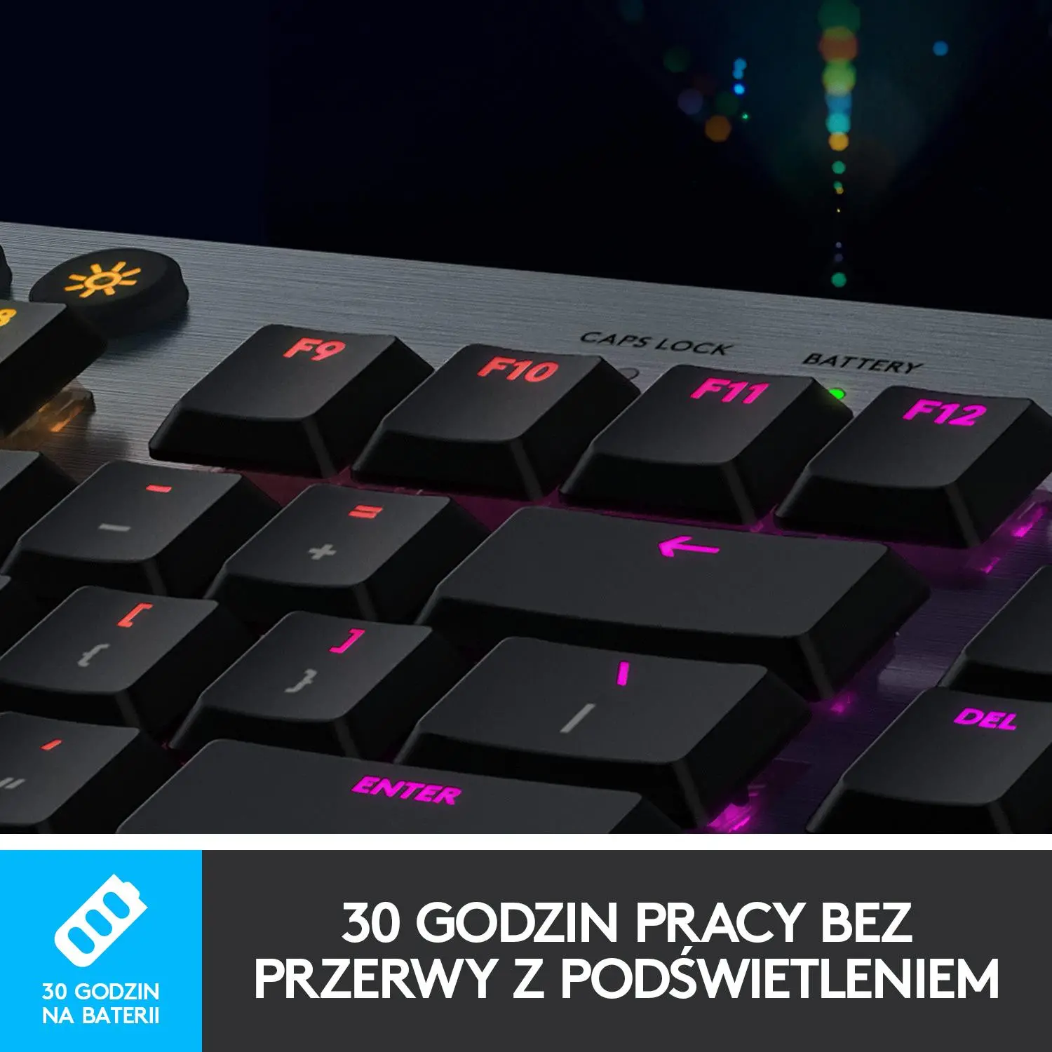 Klawiatura mechaniczna Logitech G915 GL Linear Czarny