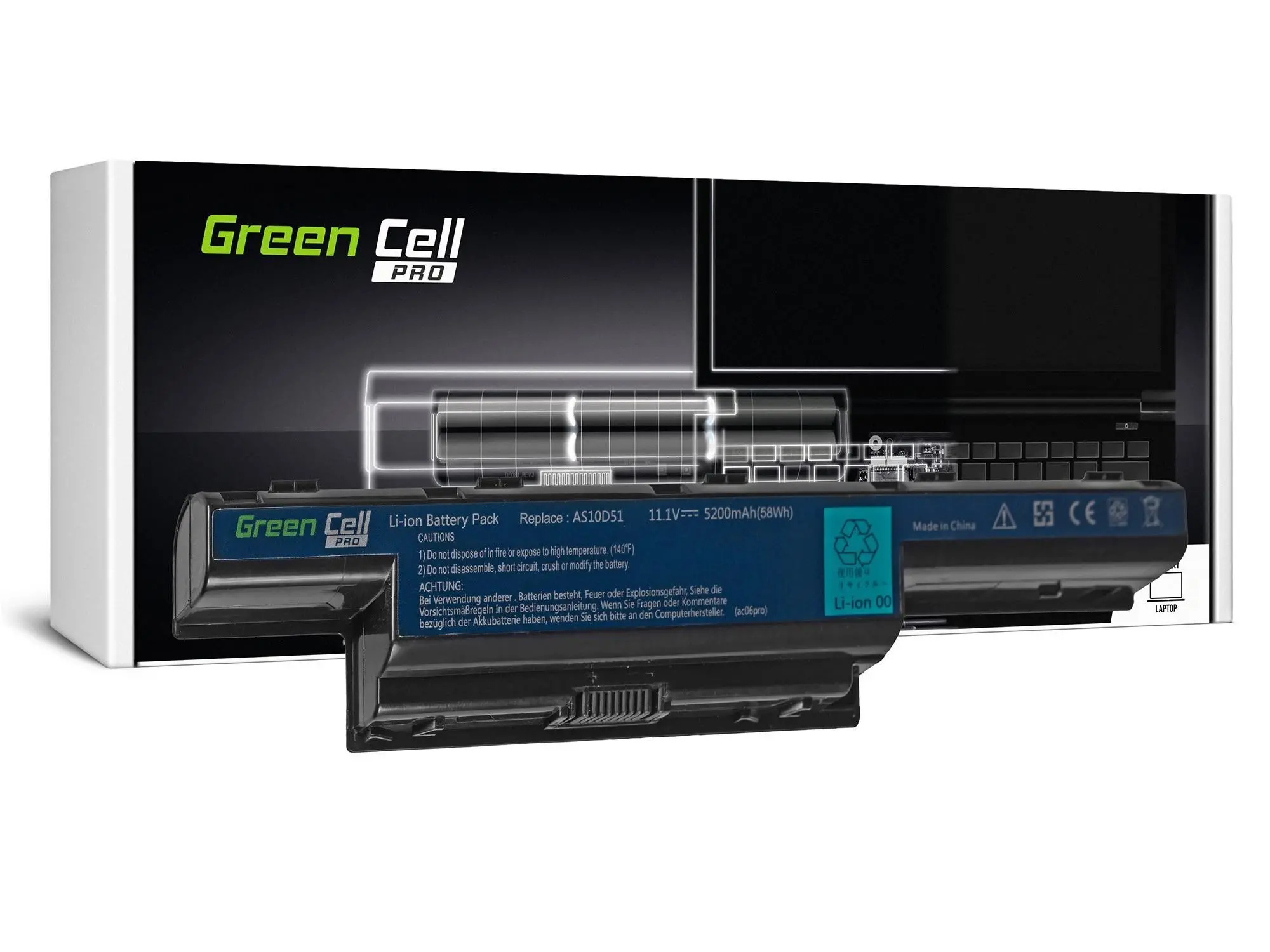 Bateria do laptopa Green Cell Pro AC06PRO Acer