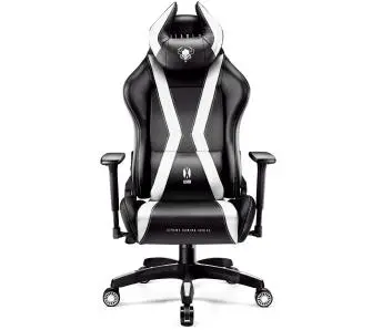Fotel Diablo Chairs X-Horn 2.0 King Size Gamingowy do 180kg Skóra ECO Czarno-biały
