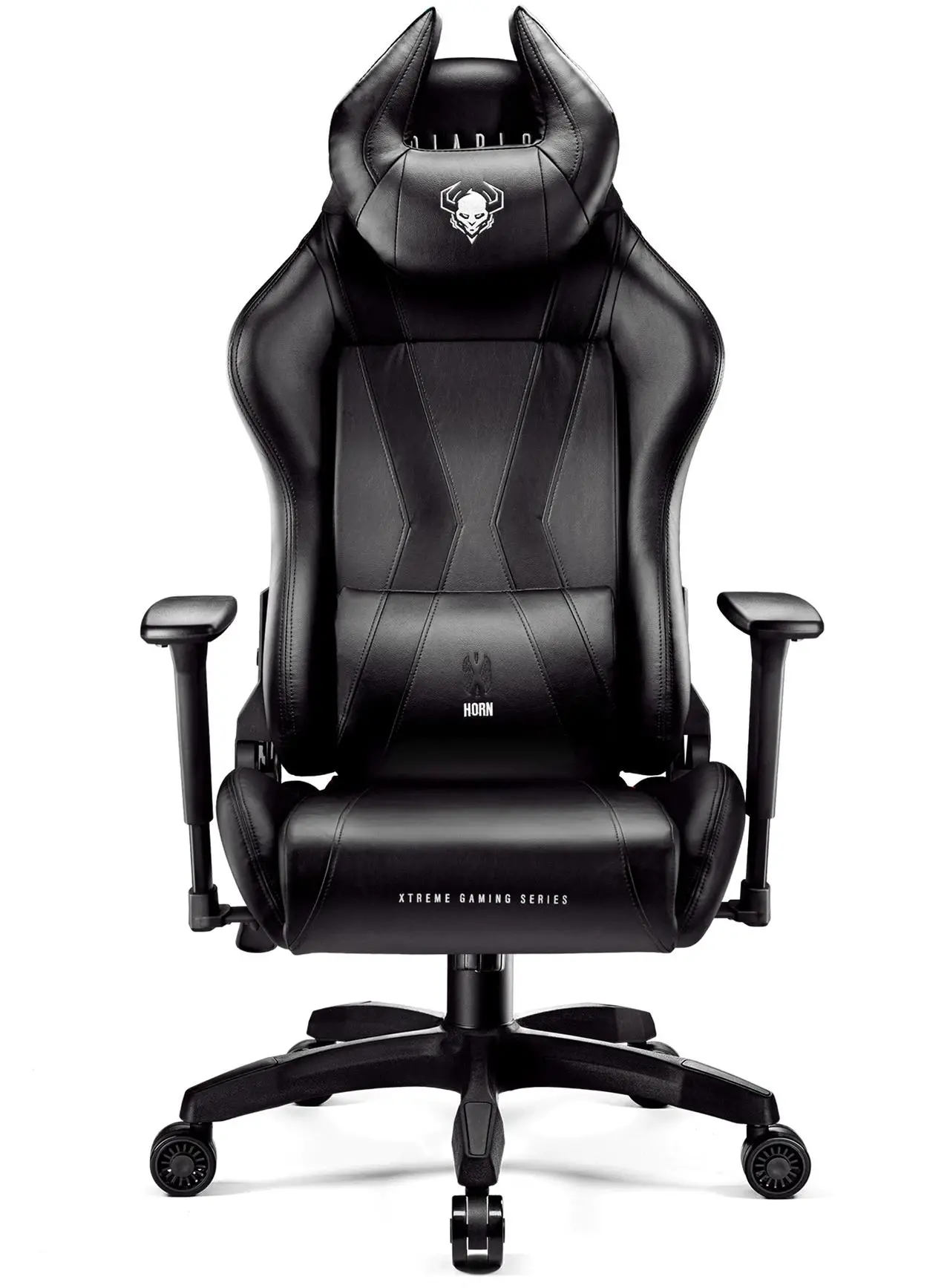 Fotel Diablo Chairs X-Horn 2.0 King Size Gamingowy do 180kg Skóra ECO Czarny