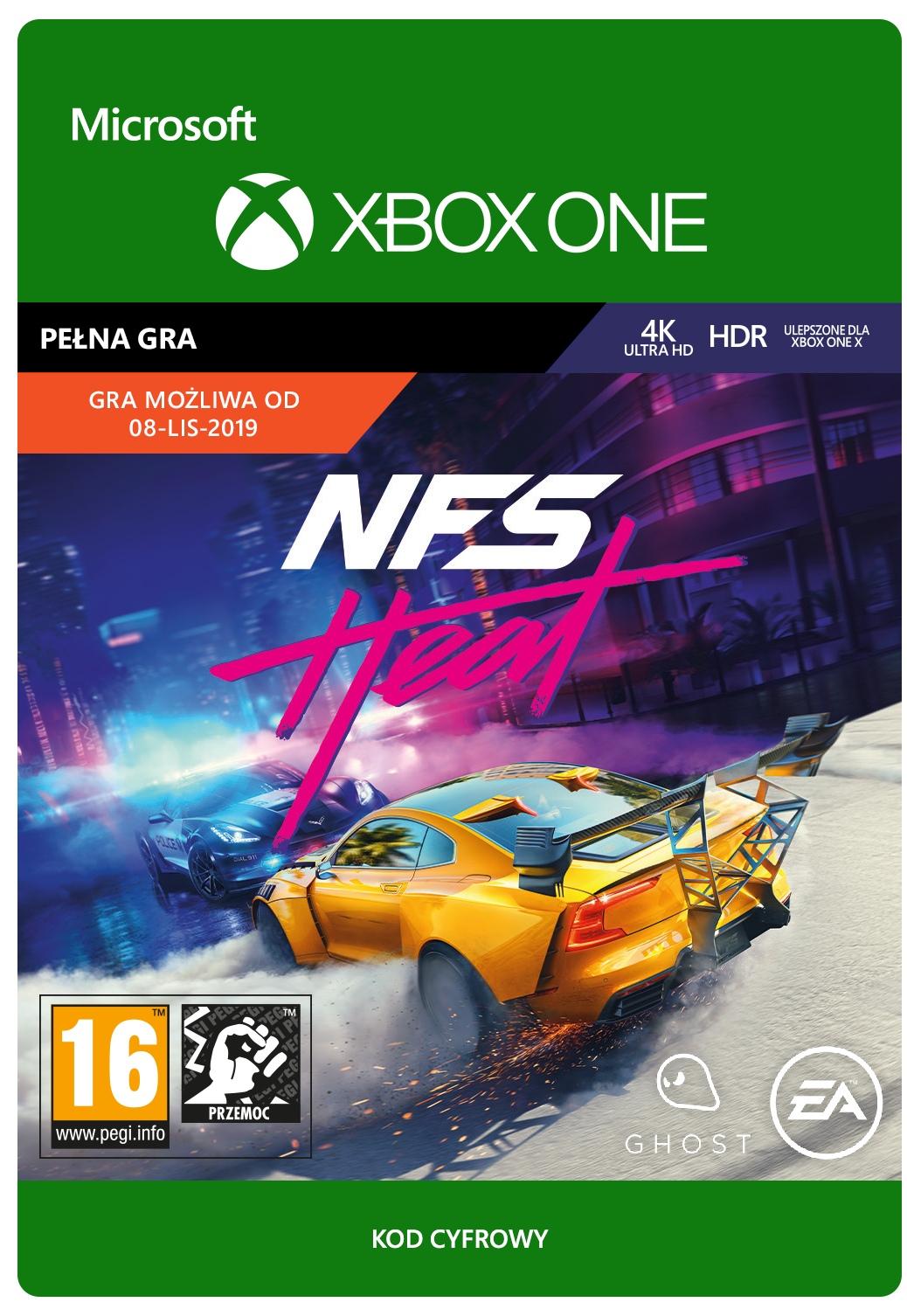 Need for Speed Heat [kod aktywacyjny]  Gra na Xbox One (Kompatybilna z Xbox Series X/S)