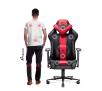 Fotel Diablo Chairs X-Player 2.0 Normal Size Gamingowy do 160kg Skóra ECO Tkanina Karmazynowo-antracytowy