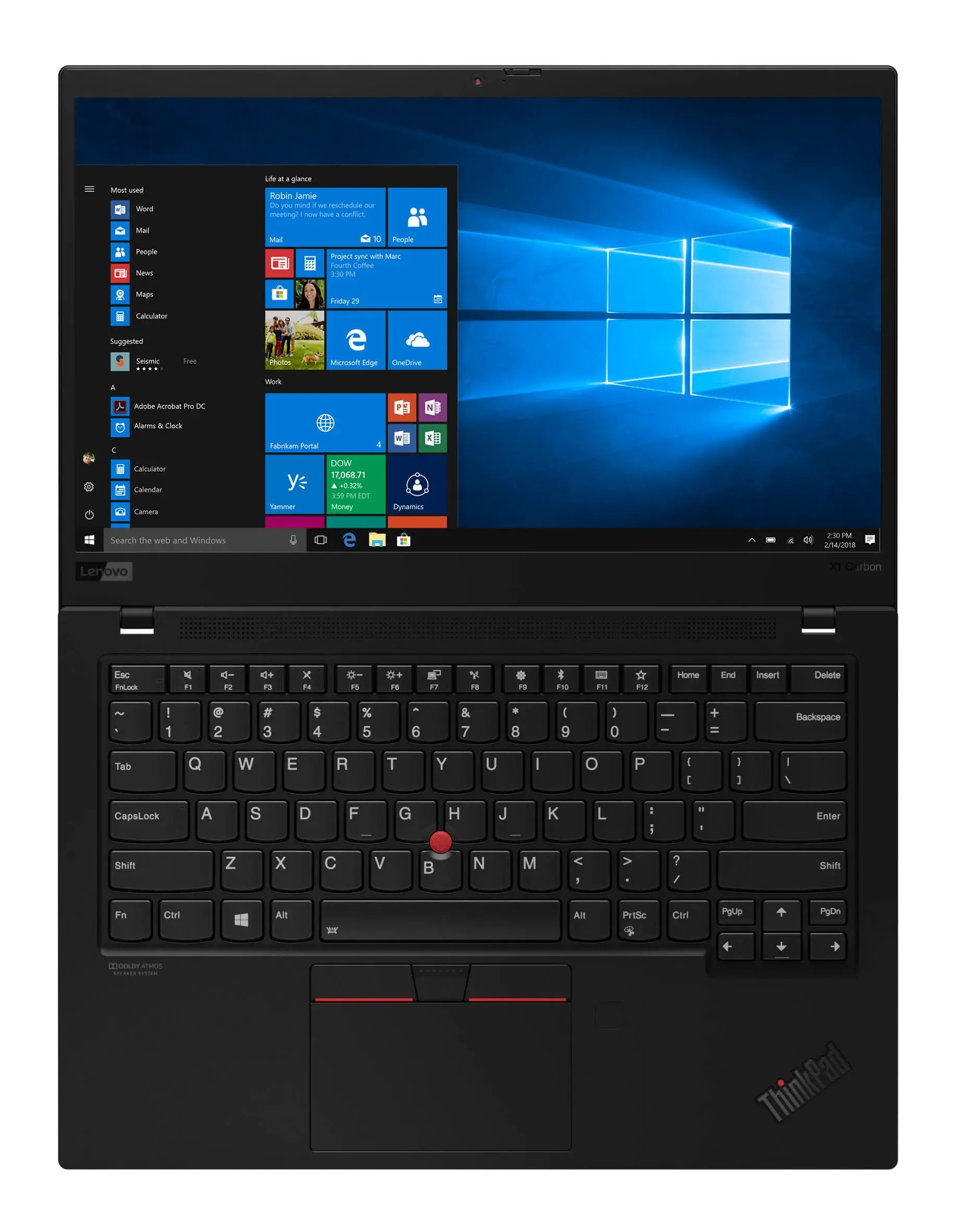 Laptop biznesowy Lenovo ThinkPad X1 Carbon 7 14" i7-8565U 16GB RAM 1TB Dysk SSD Win10 Pro Czarny
