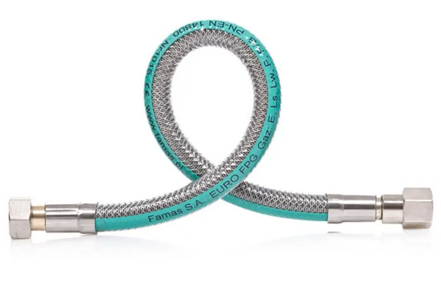 Wąż do gazu Famas FPGS-08B-075 połączenie obrotowe 2m