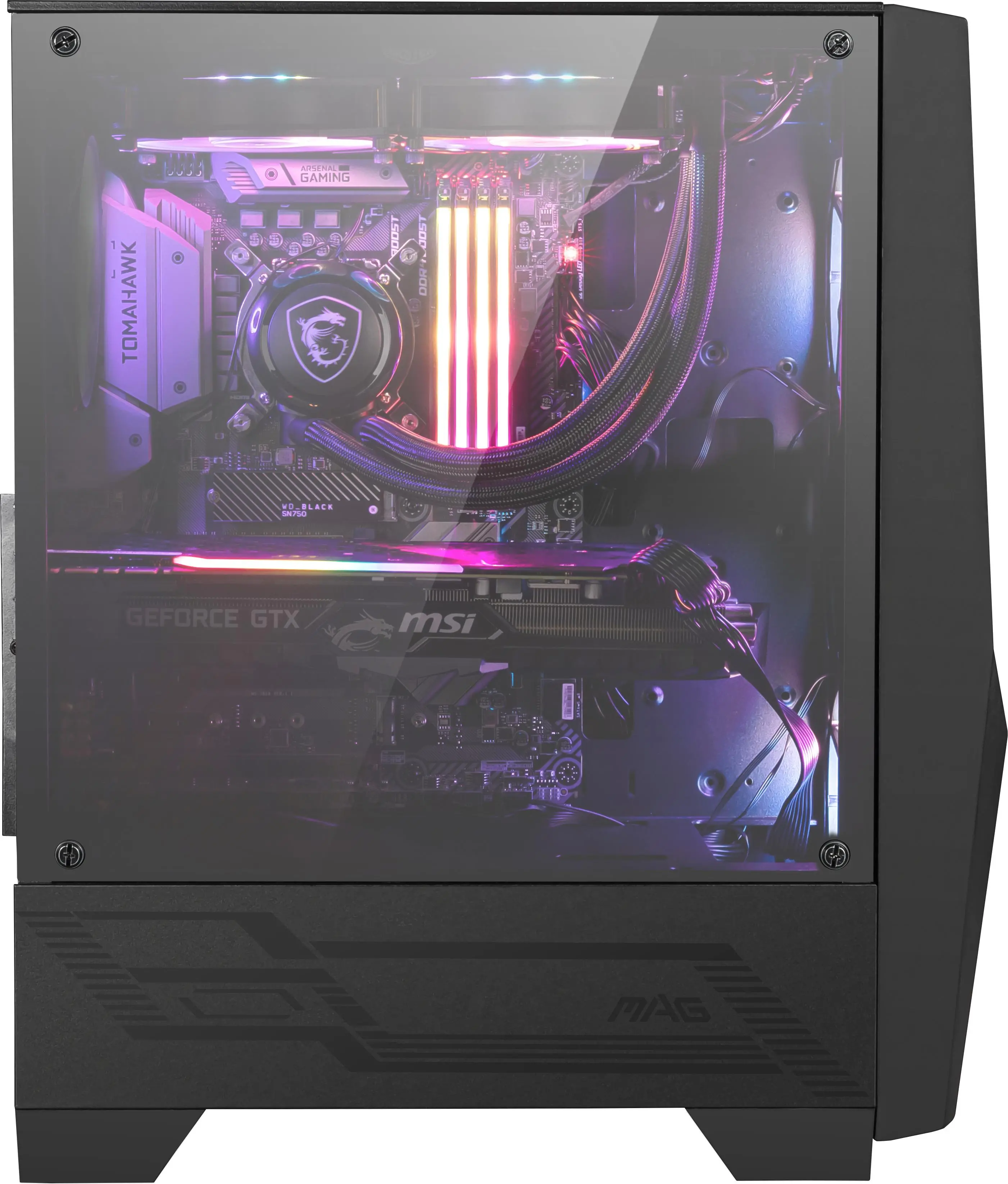 Obudowa MSI MAG Forge 100R RGB Czarny