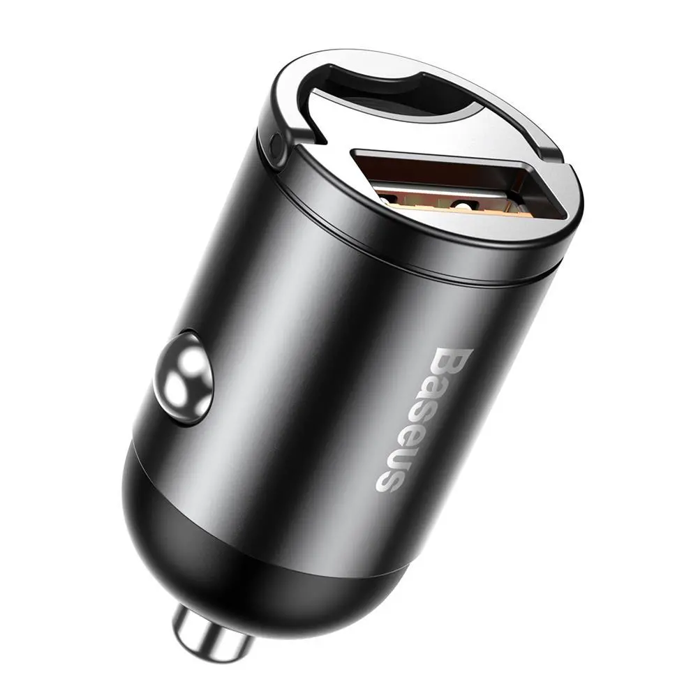 Ładowarka samochodowa Baseus VCHX-A0G Tiny Star Mini QC 3,0 1USB 30W Szary